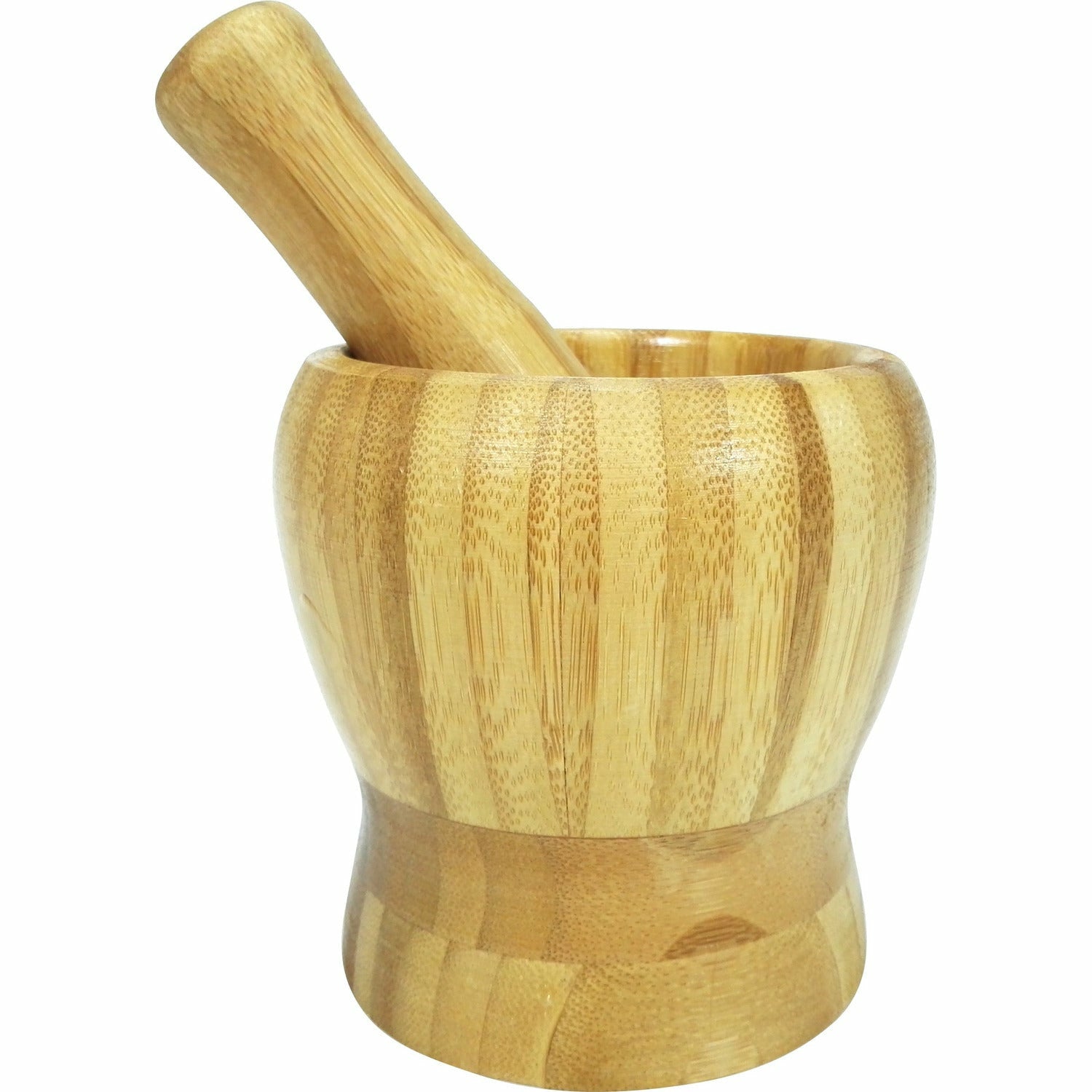 GUSTO CASA - Mortaio con Pestello in Bamboo - h11 cm diametro 11 cm
