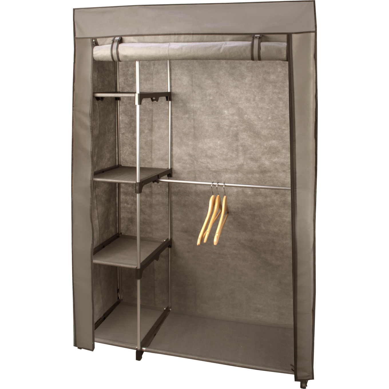 VESTIAMO CASA - Armadio con appendiabiti Tortora - h168x110x46 cm