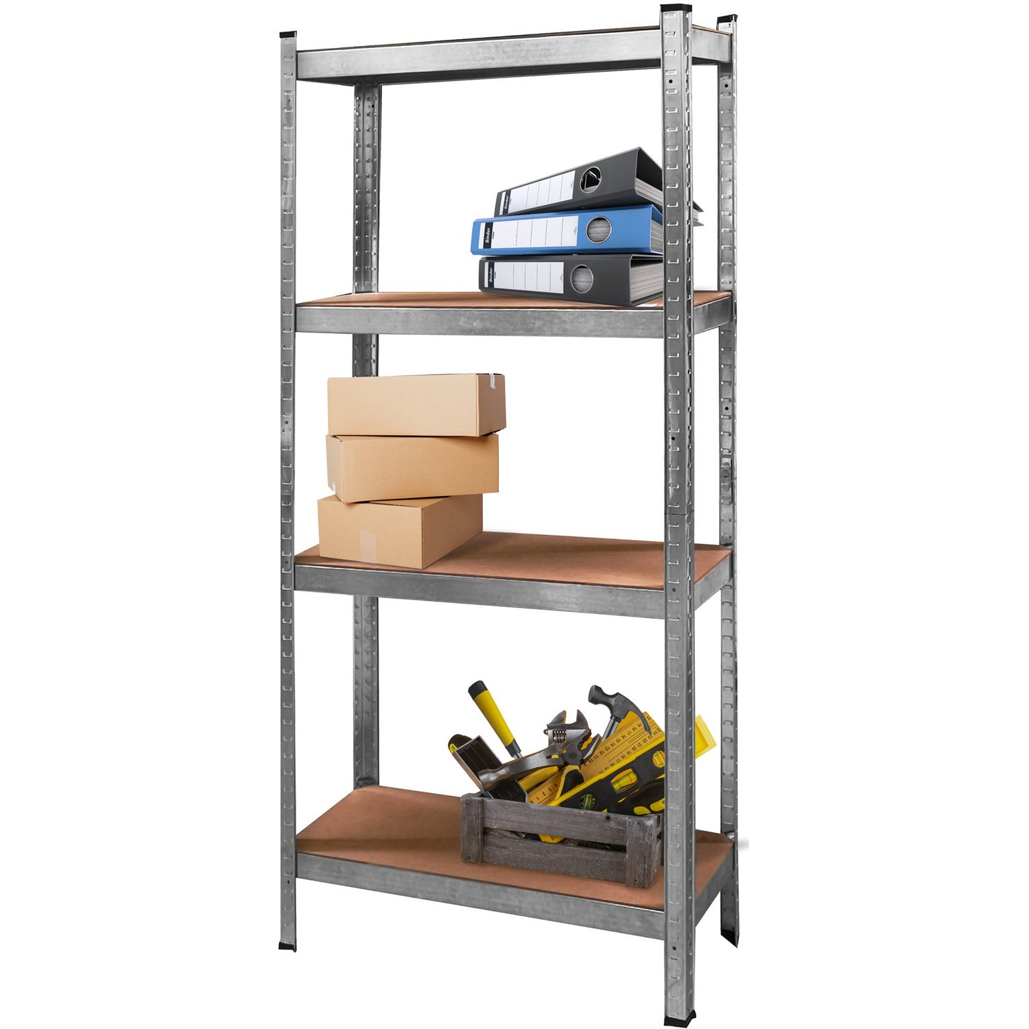 VESTIAMO CASA - Scaffale in metallo 4 ripiani - h173x75x30 cm