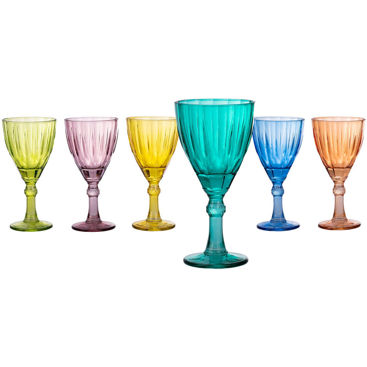 GUSTO CASA - Calici in vetro colorati Sapphirus - 6 pezzi – Shop