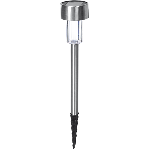 DICTROLUX - Lampada solare Led con picchetto - h36,5 cm diametro 5,5 cm