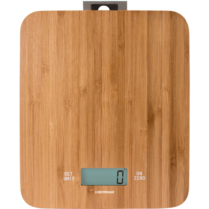 DICTROLUX - Bilancia digitale da cucina bamboo 15kg