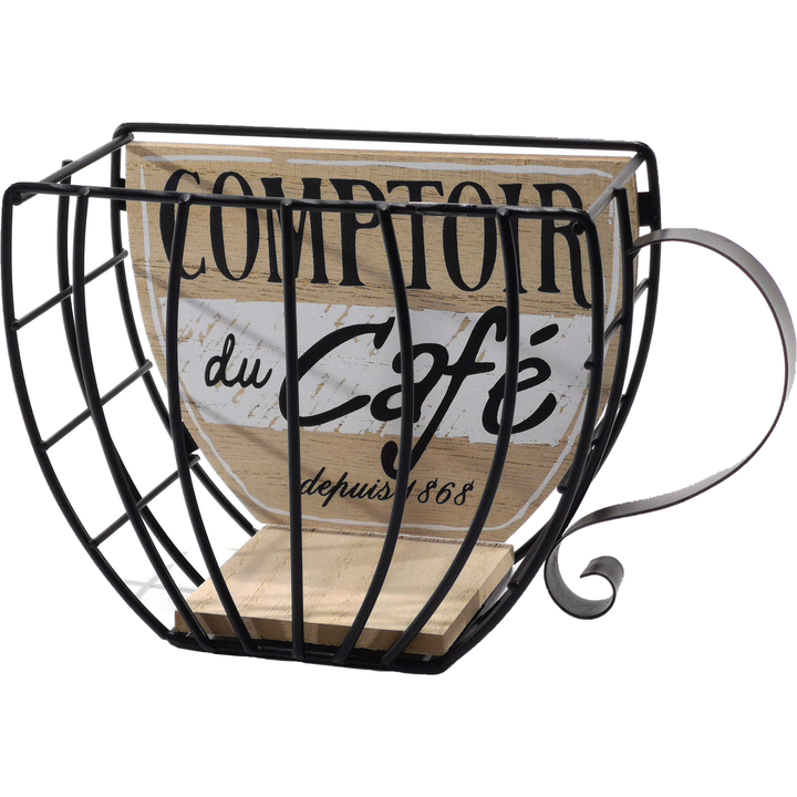 GUSTO CASA - Portacapsule a forma di tazza - h13x20x8 cm