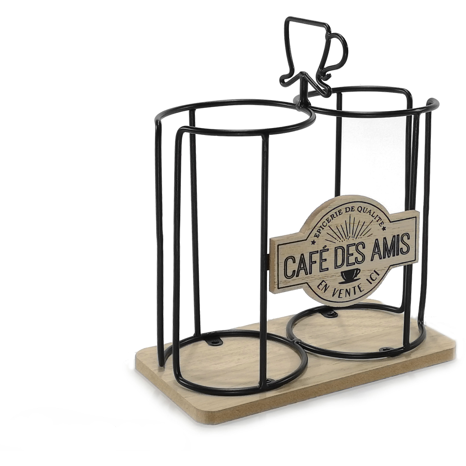 GUSTO CASA - Portabicchieri 2 posti - h21,5x18x10 cm