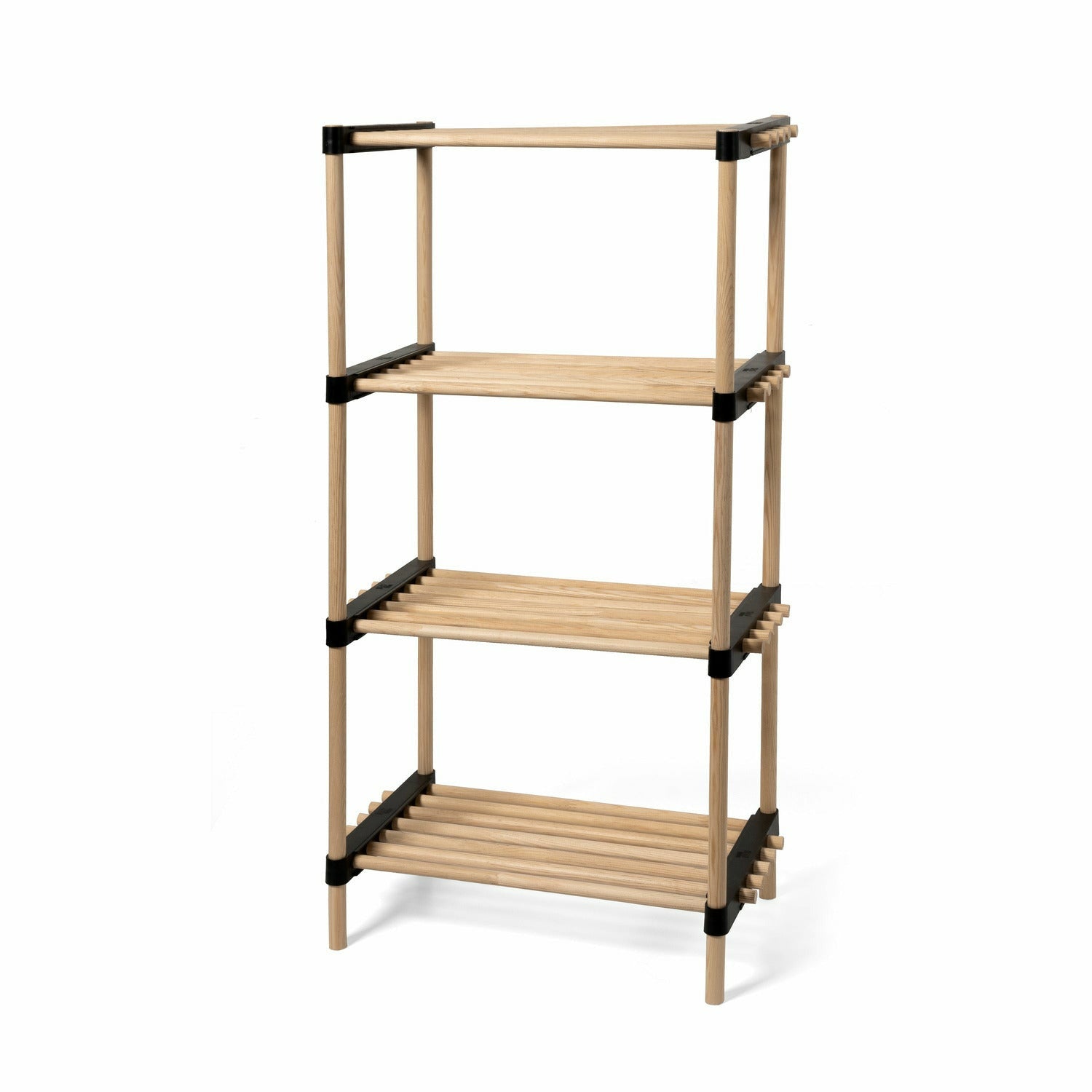 VESTIAMO CASA - Scaffale Multiuso 4 ripiani in legno Linea Woodpine - h92x49x28 cm
