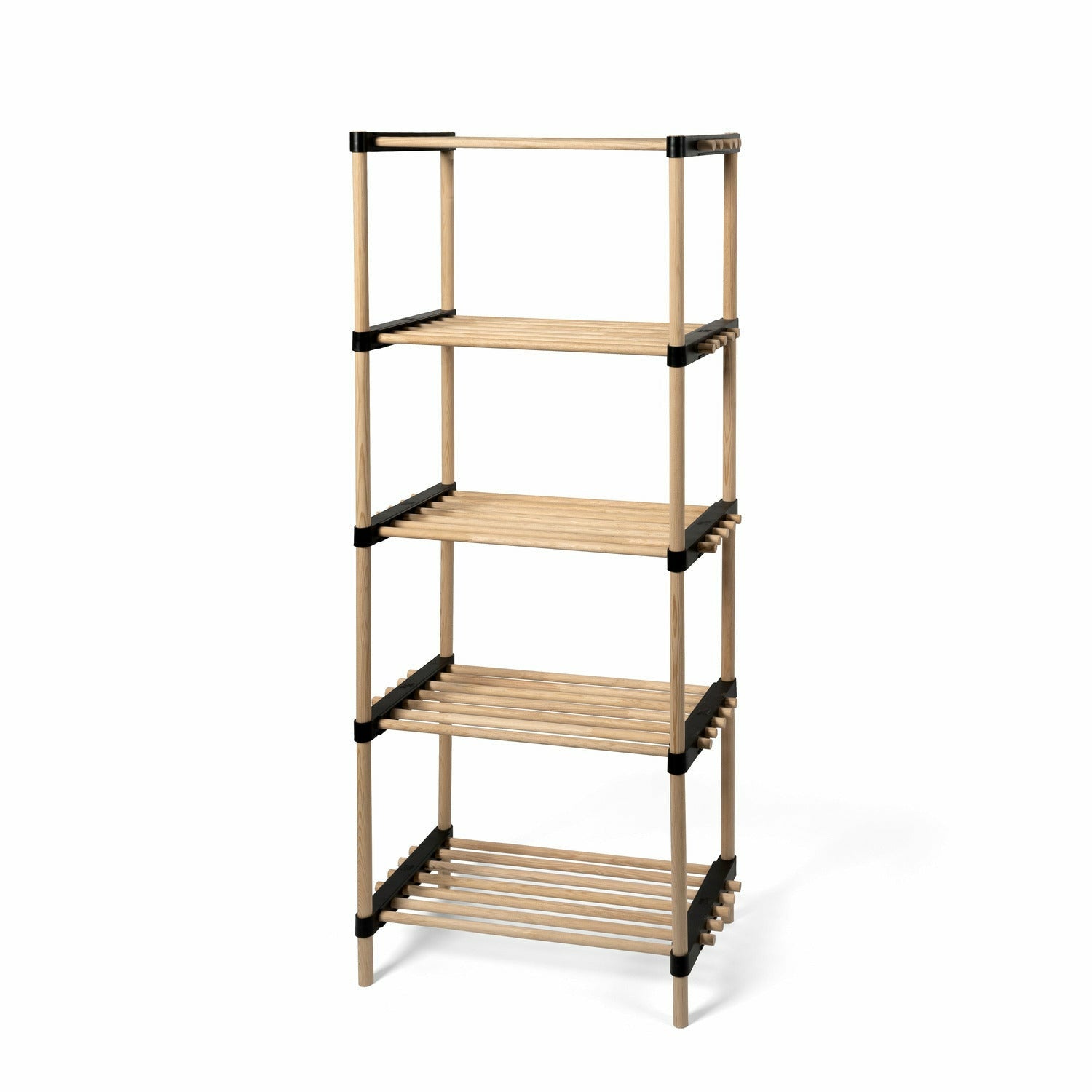 VESTIAMO CASA - Scaffale Multiuso 5 ripiani in legno Linea Woodpine - h130x48x28 cm
