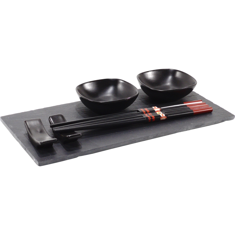 Set servizio sushi 2 persone kit bacchette ciotoline piatti