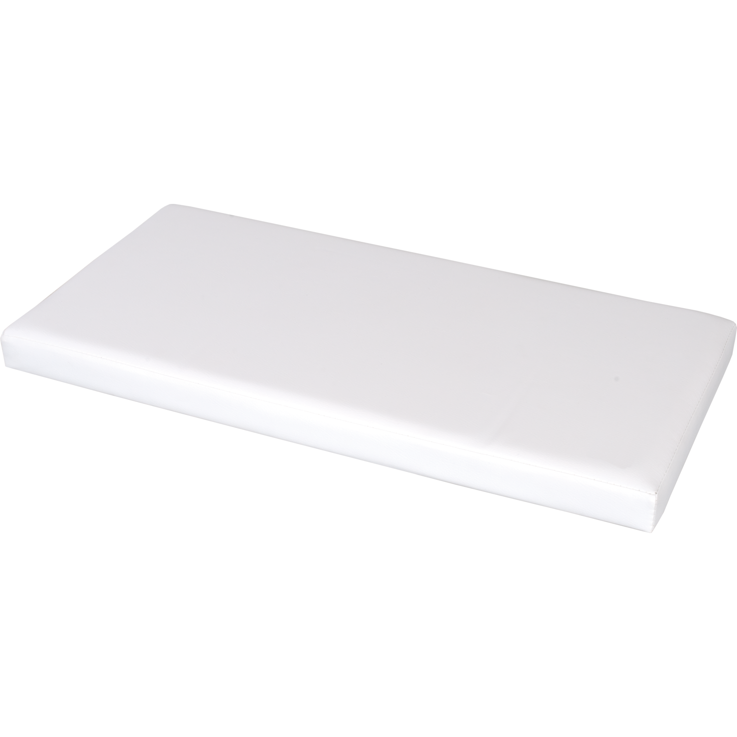 VESTIAMO CASA - Pouf Contenitore Bianco in ecopelle richiudibile h38x76x38 cm