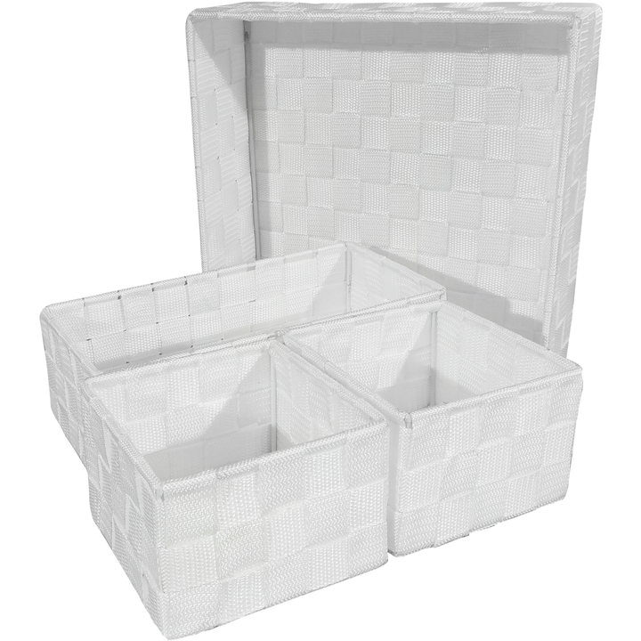 VESTIAMO CASA - Set contenitori bianchi 4 pezzi – Shop On Line Happy Casa  Store