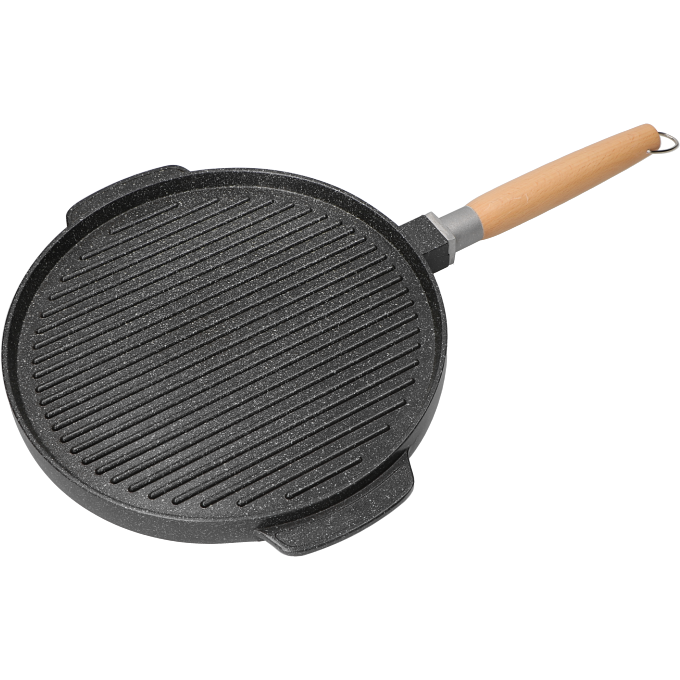 GUSTO CASA - Bistecchiera Tonda 2 in 1 Linea ChefStone - diametro 28 cm