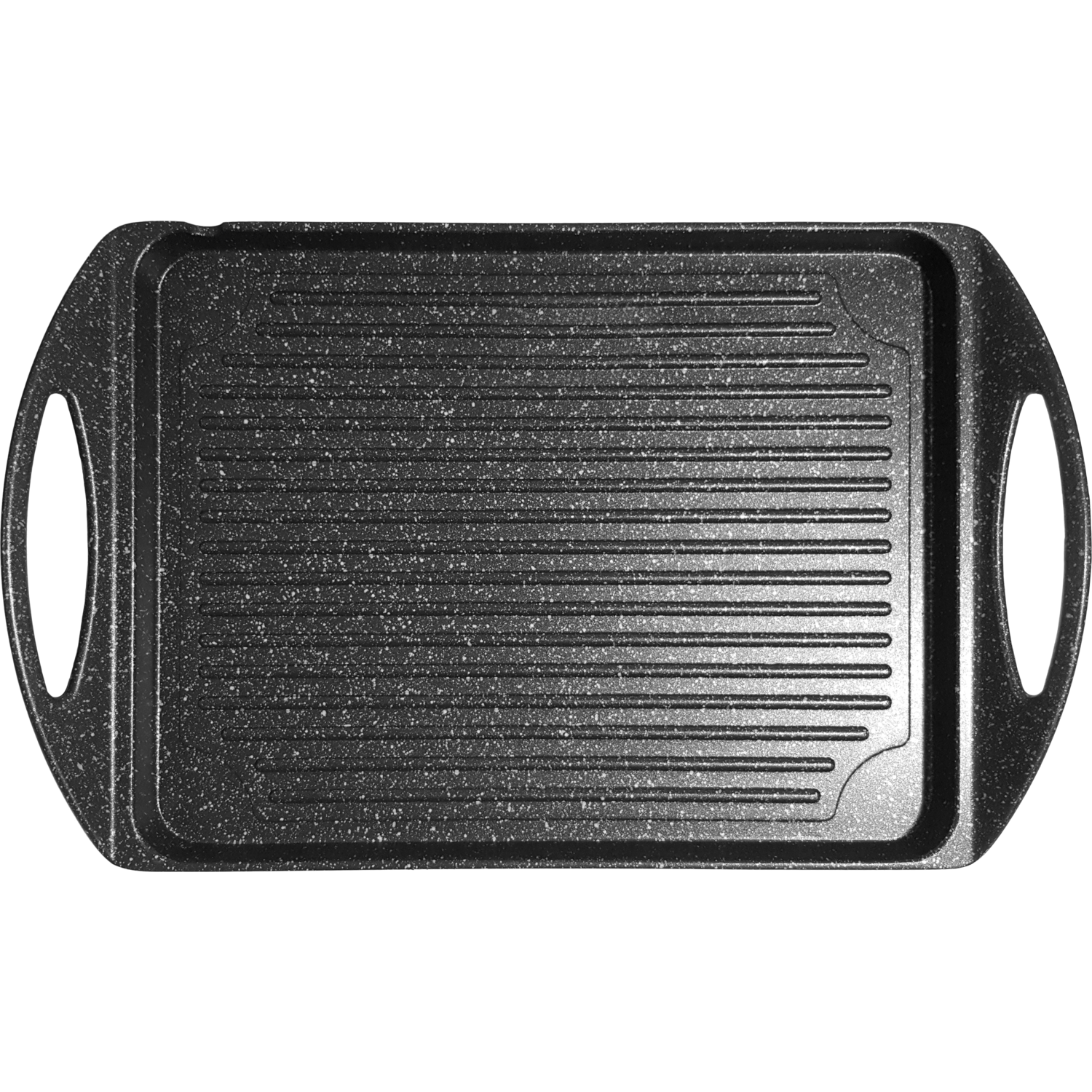 GUSTO CASA - Piastra Grill con 2 manici e fondo a induzione Linea ChefStone 25x25 cm