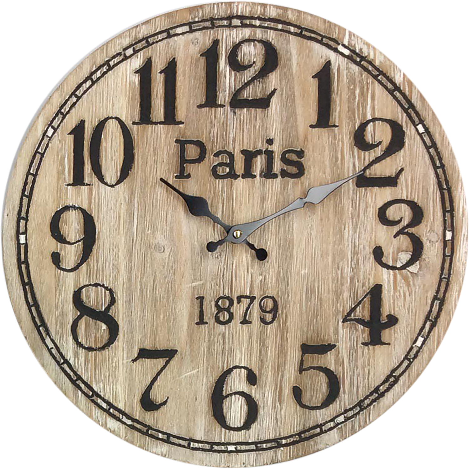 VESTIAMO CASA - Orologio da parete effetto Legno - diametro 40 cm