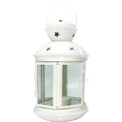 VESTIAMO CASA - Lanterna con porta T-light bianca - diametro 12 cm