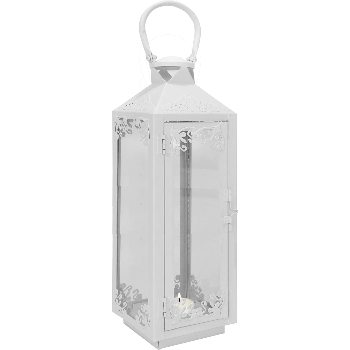 VESTIAMO CASA - Lanterna arredo bianca h47cm