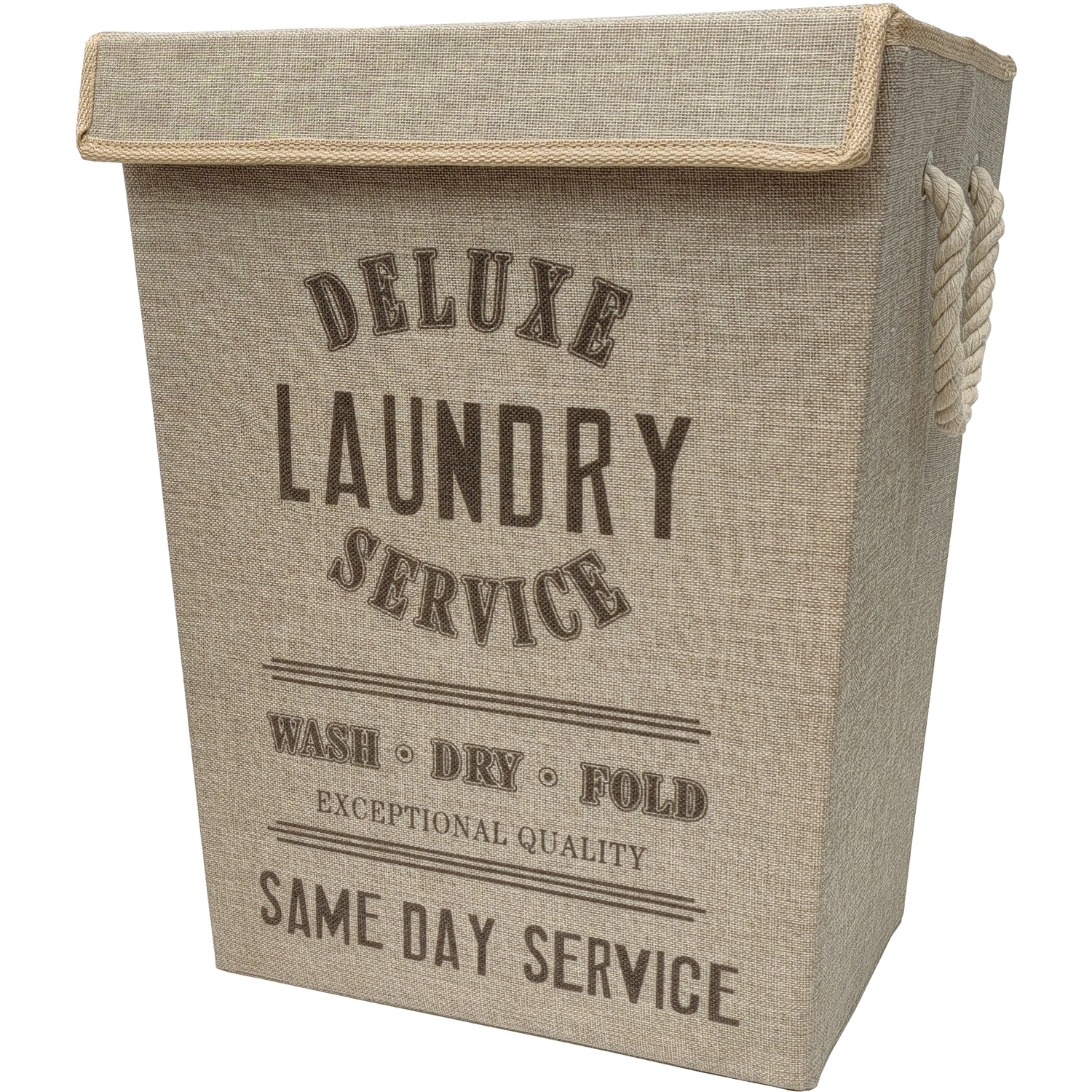 VESTIAMO CASA - Portabiancheria rettangolare deluxe naturale