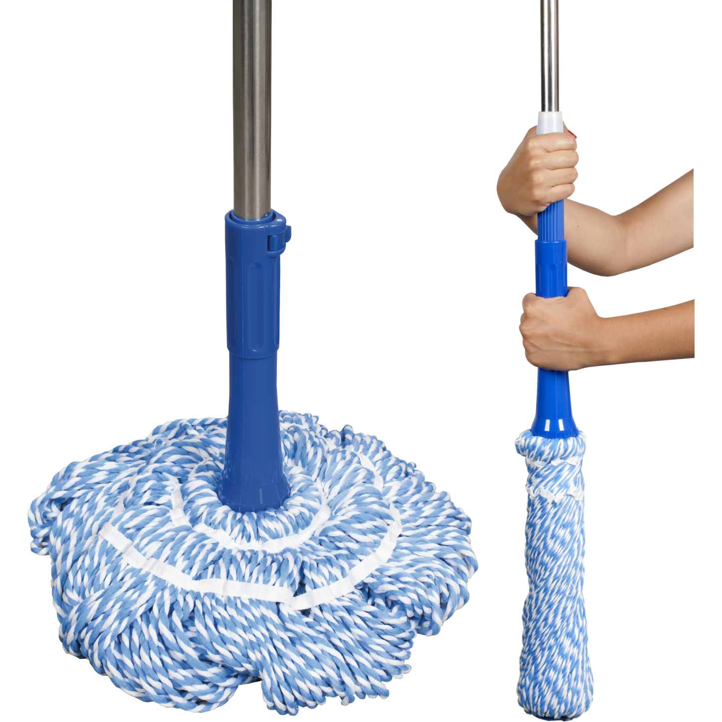 VESTIAMO CASA - Fiocco lavapavimenti in microfibra con asta estensibile fino a 125 cm