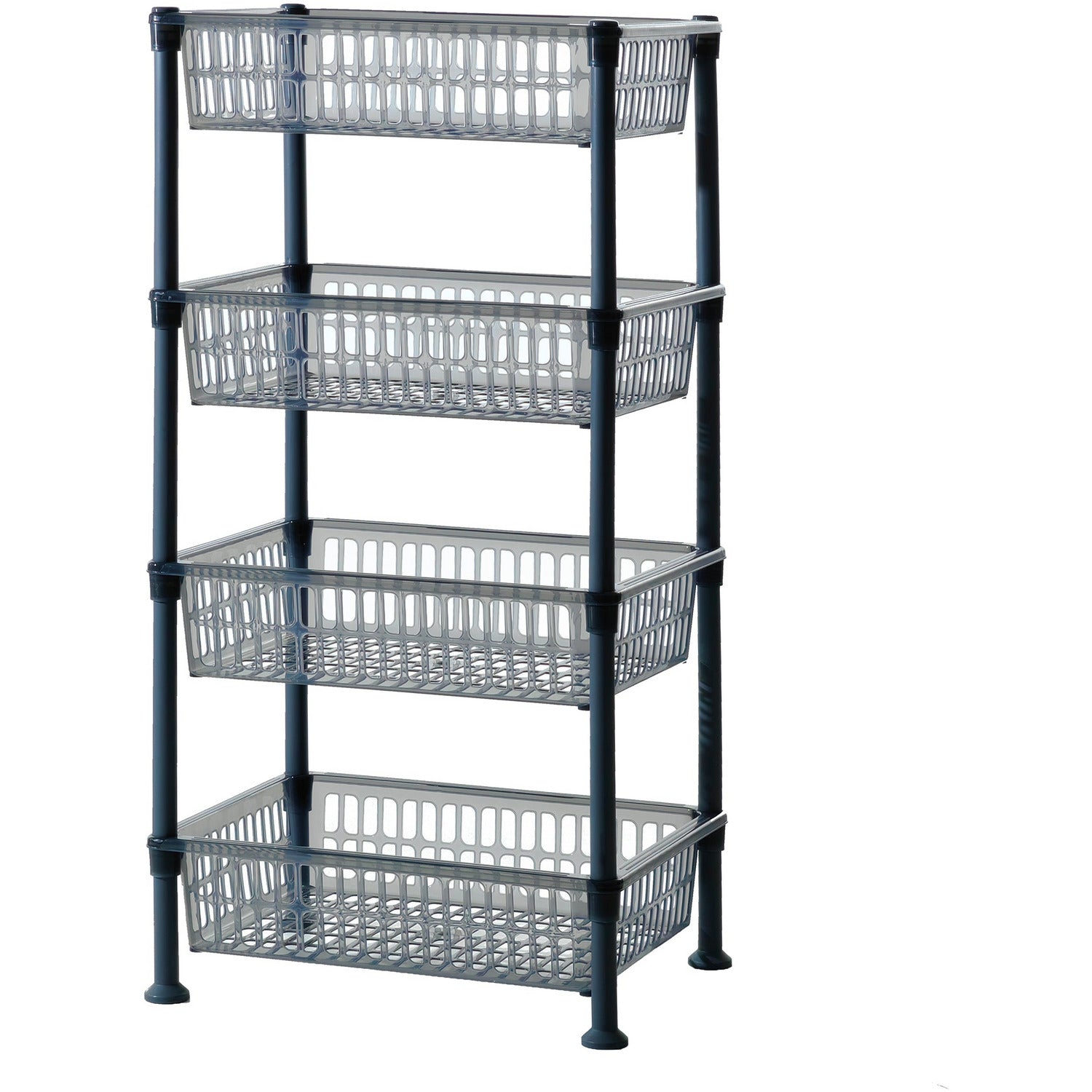 VESTIAMO CASA - Scaffale rettangolare multiuso 4 ripiani - h82x40x30 cm