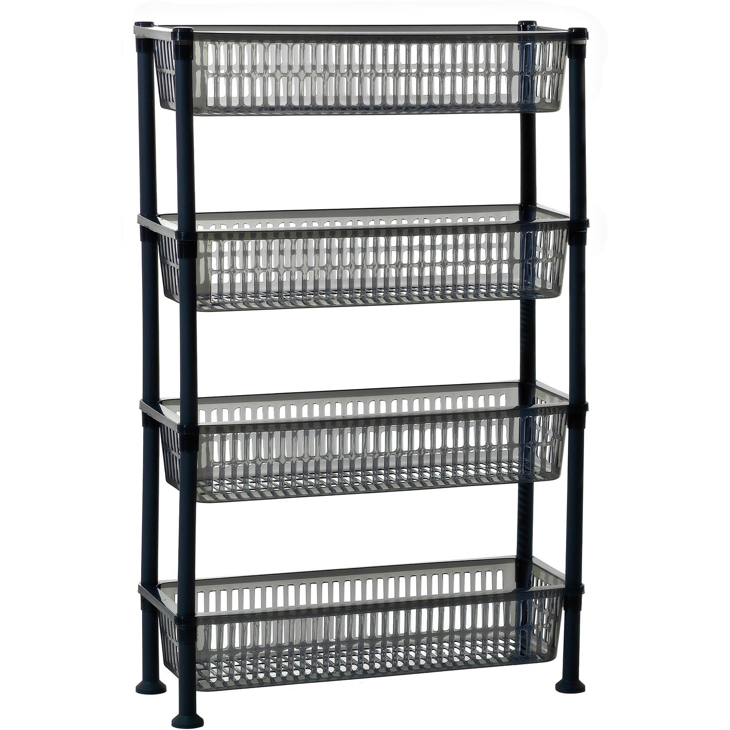 VESTIAMO CASA - Scaffale rettangolare multiuso 4 ripiani - h81x50x20 cm