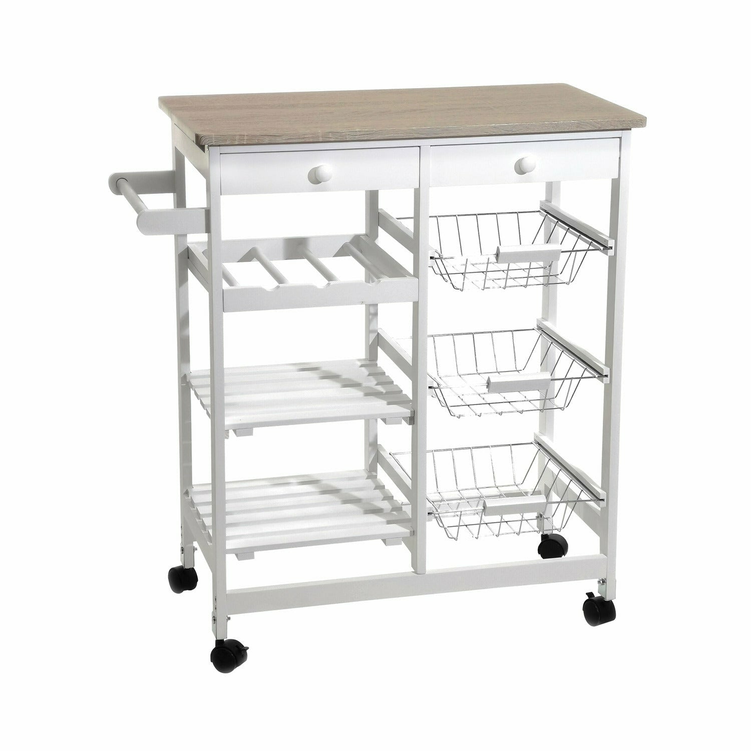 VESTIAMO CASA - Carrello da cucina in legno Wonto