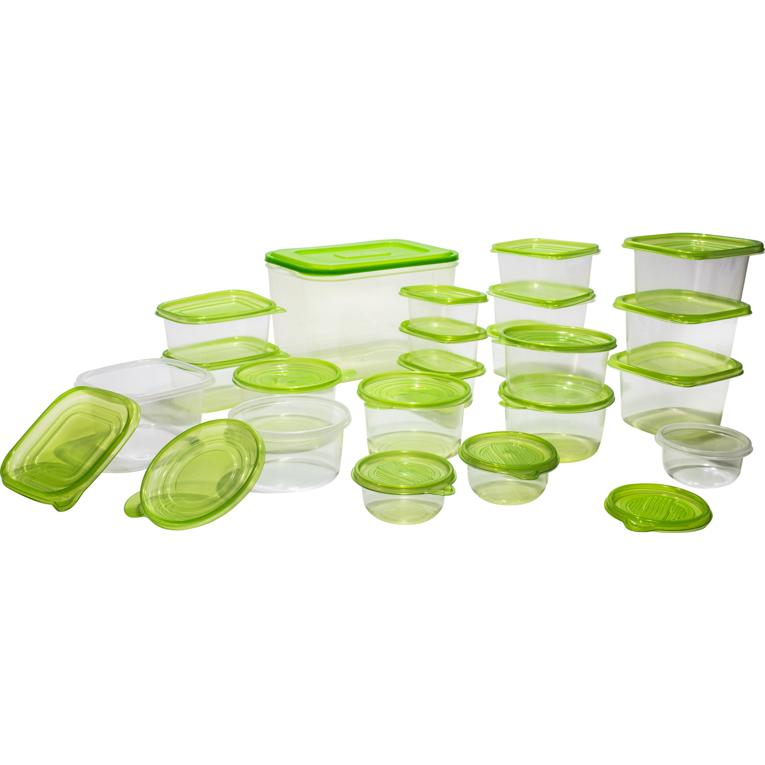 GUSTO CASA - Contenitori in Polipropilene con coperchio ermetico Food Organizer set 21 pezzi