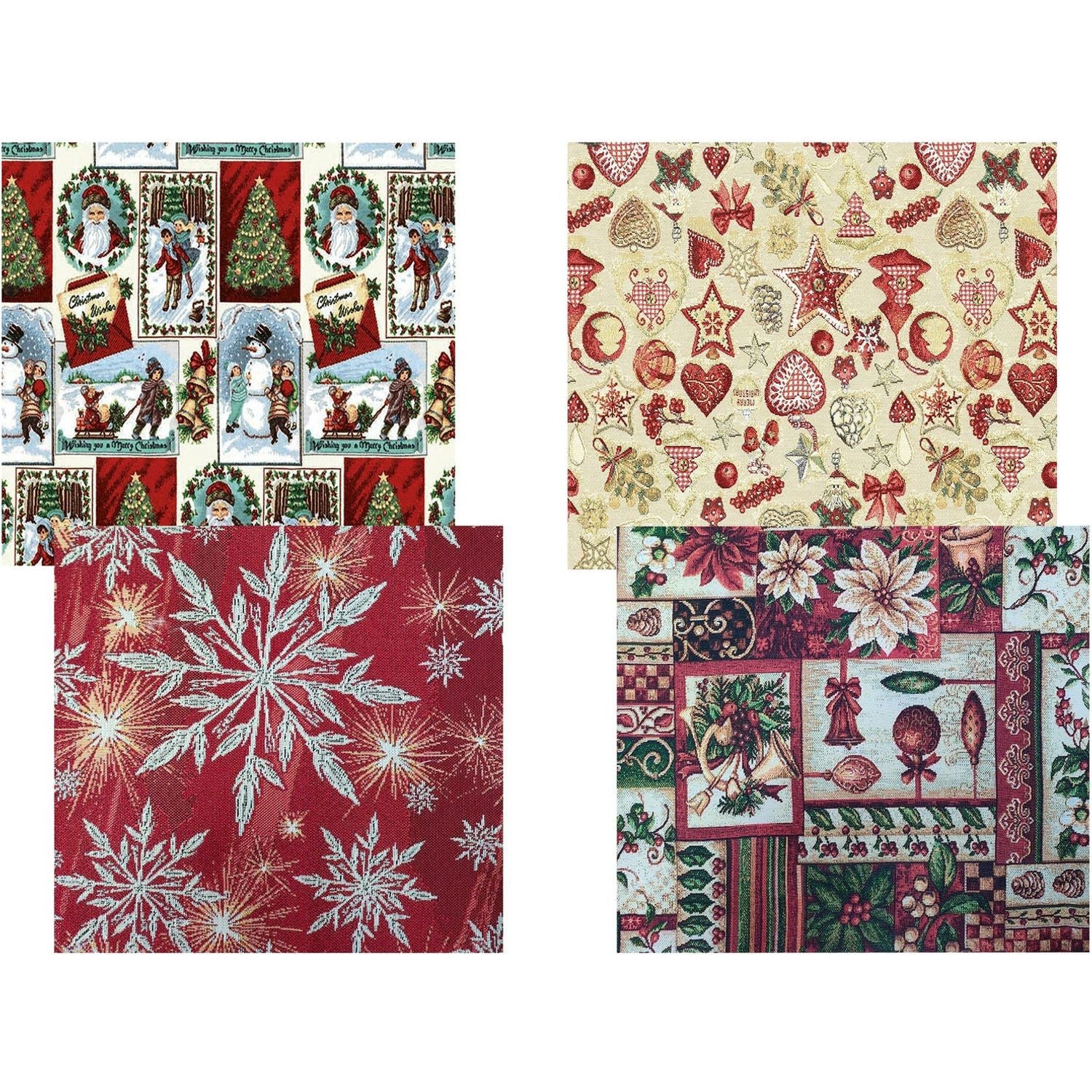 VESTIAMO CASA GRAN NATALE - Tovaglia Antimacchia effetto Gobelin 140x300 cm