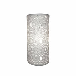 DICTROLUX - Lampada bianca in porcellana - h25cm