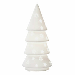 DICTROLUX - Lampada natalizia albero in porcellana - h31 cm