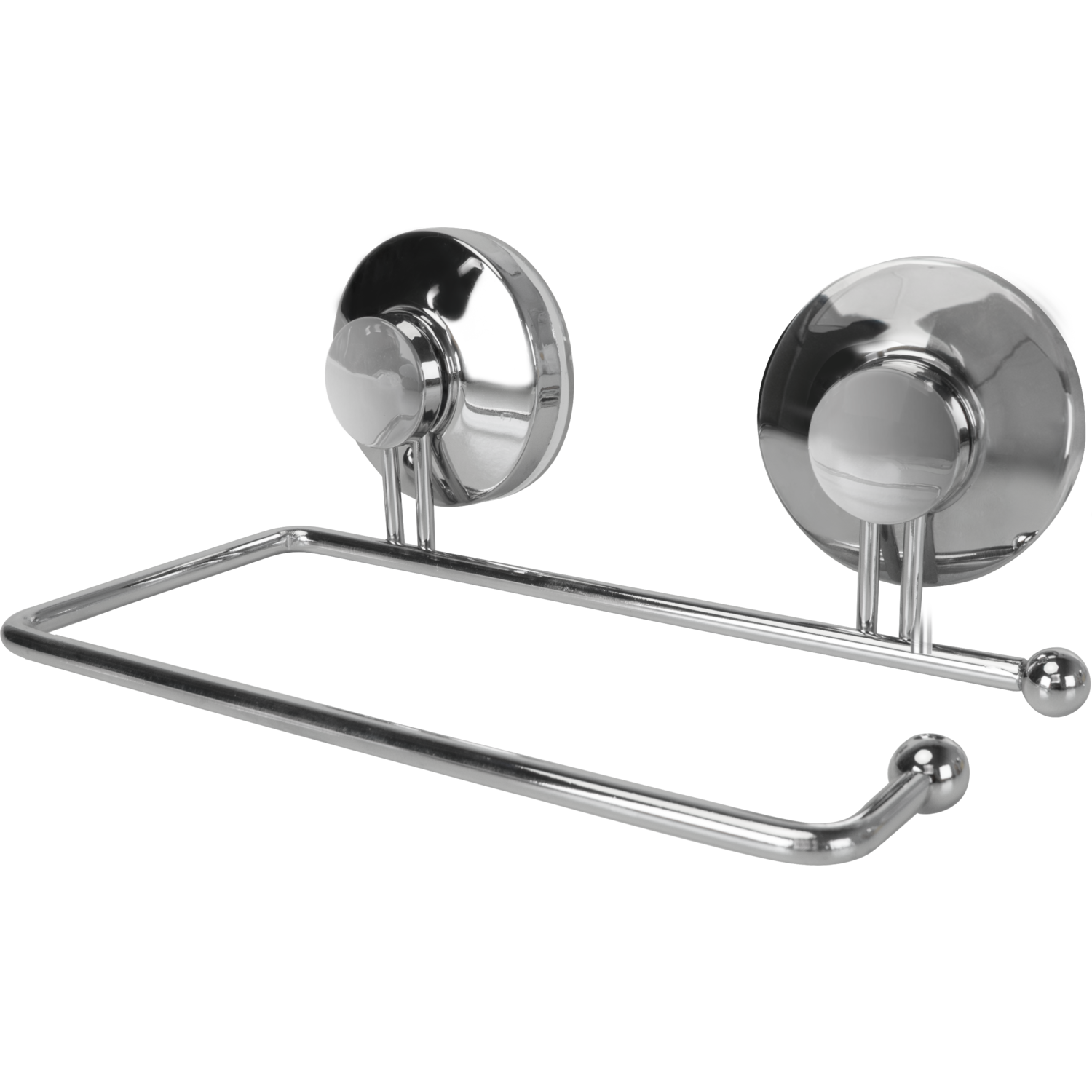 VESTIAMO CASA - Portarotolo a Ventosa in Metallo Cromato Linea Barlow