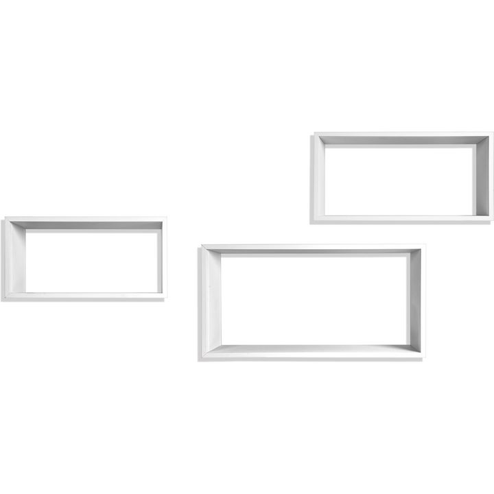 VESTIAMO CASA - Mensole cubo da parete colore bianco - set 3 pezzi – Shop  On Line Happy Casa Store