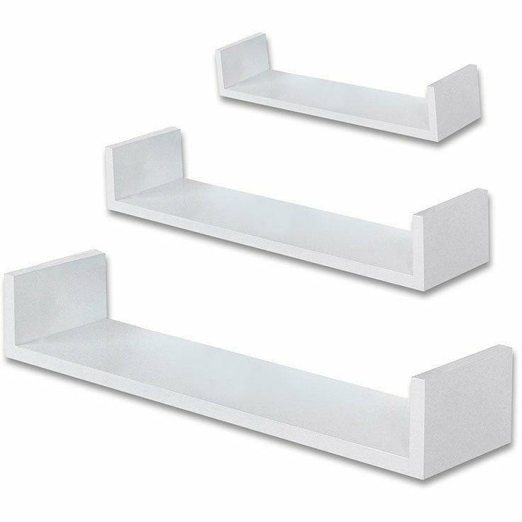 VESTIAMO CASA - Mensole da parete bianche - set 3 pezzi
