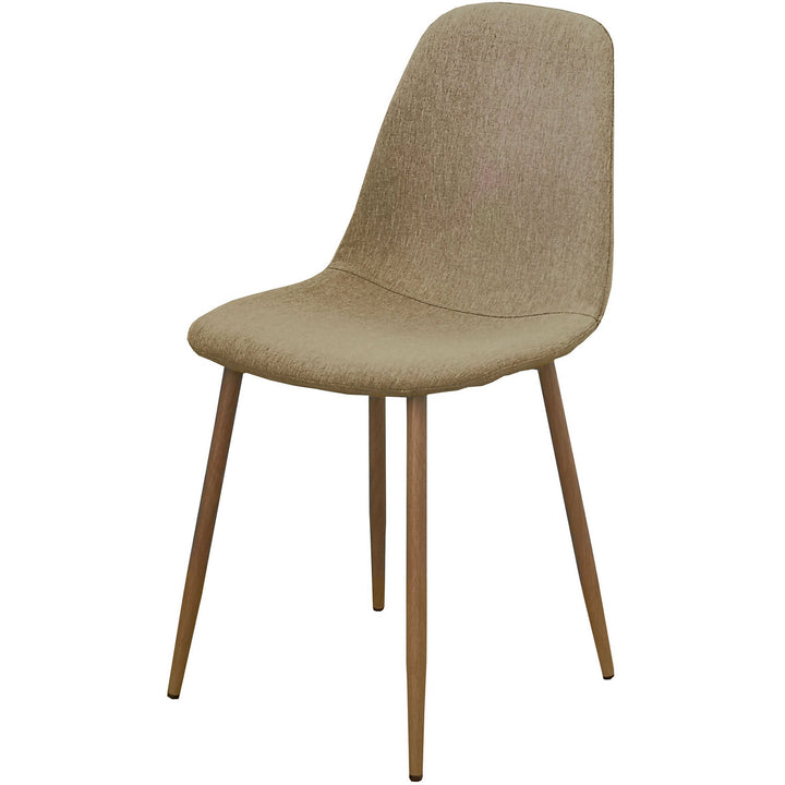 VESTIAMO CASA - Sedia da Pranzo Moderna in Tessuto Beige - h85x50x44 cm