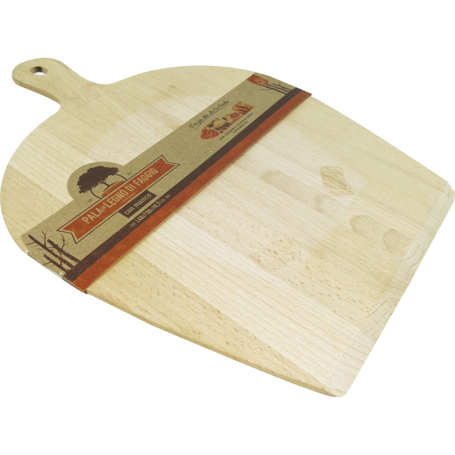 GUSTO CASA - Pala in legno di faggio con manico 40x30 cm