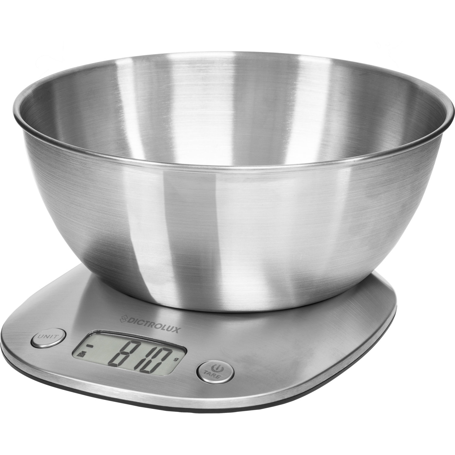 DICTROLUX - Bilancia Digitale da cucina in acciaio 5kg