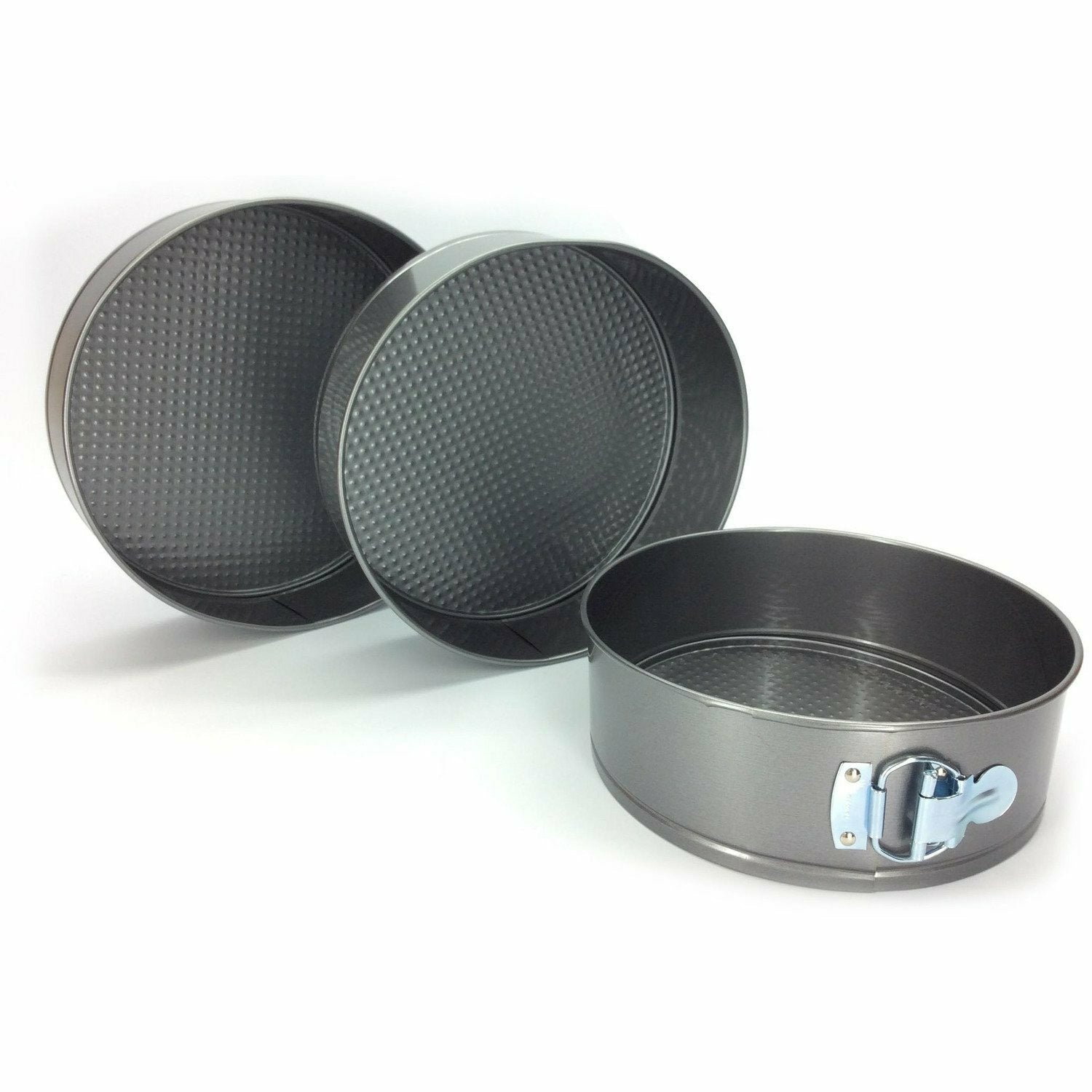 GUSTO CASA - Tortiere tonde antiaderenti apribili con cerniera - set 3 pezzi