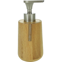 VESTIAMO CASA - Dispenser in legno di quercia ricaricabile per sapone liquido 150 ml - h17,5 cm x ø8 cm