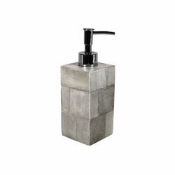 VESTIAMO CASA - Dispenser effetto cemento ricaricabile per sapone liquido 260ml - h19,5x6,5x6,5 cm