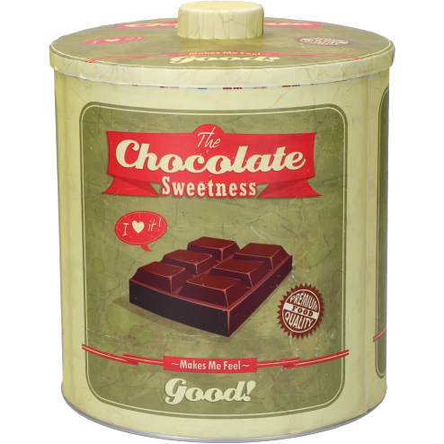 GUSTO CASA - Contenitore in latta tondo h20 cm