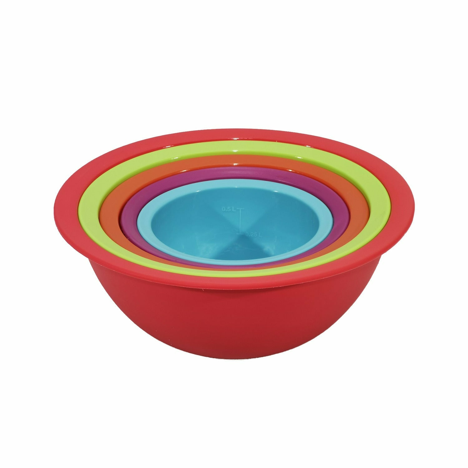 GUSTO CASA - Set Coppe in Polipropilene 5 pezzi Multicolor