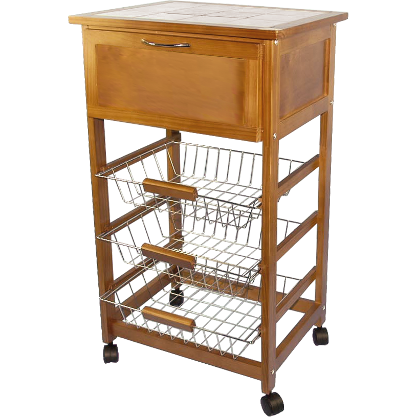 VESTIAMO CASA - Carrello a 3 ripiani - h85cm