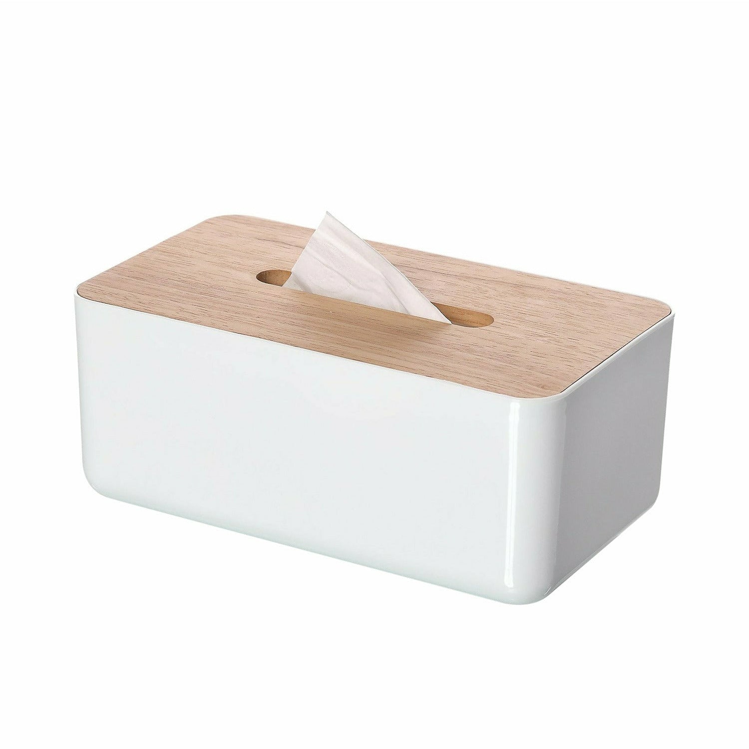 VESTIAMO CASA - Porta Fazzoletti in ABS e Legno - h9,3x23x13 cm