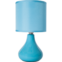 VESTIAMO CASA - Lampada da comodino azzurra - h26cm