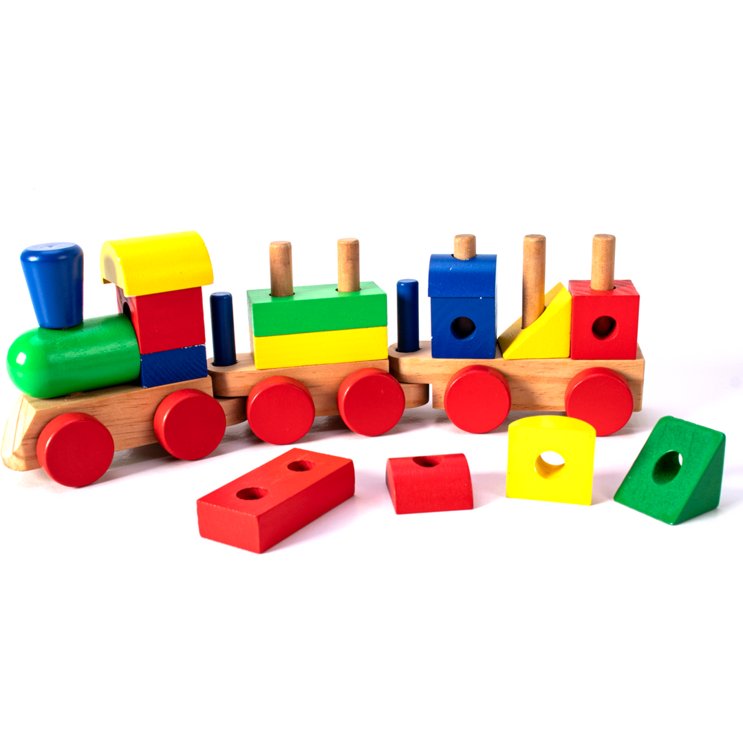 TU GIOCHI Trenino Scomponibile in Legno 14 Pezzi Woodworld