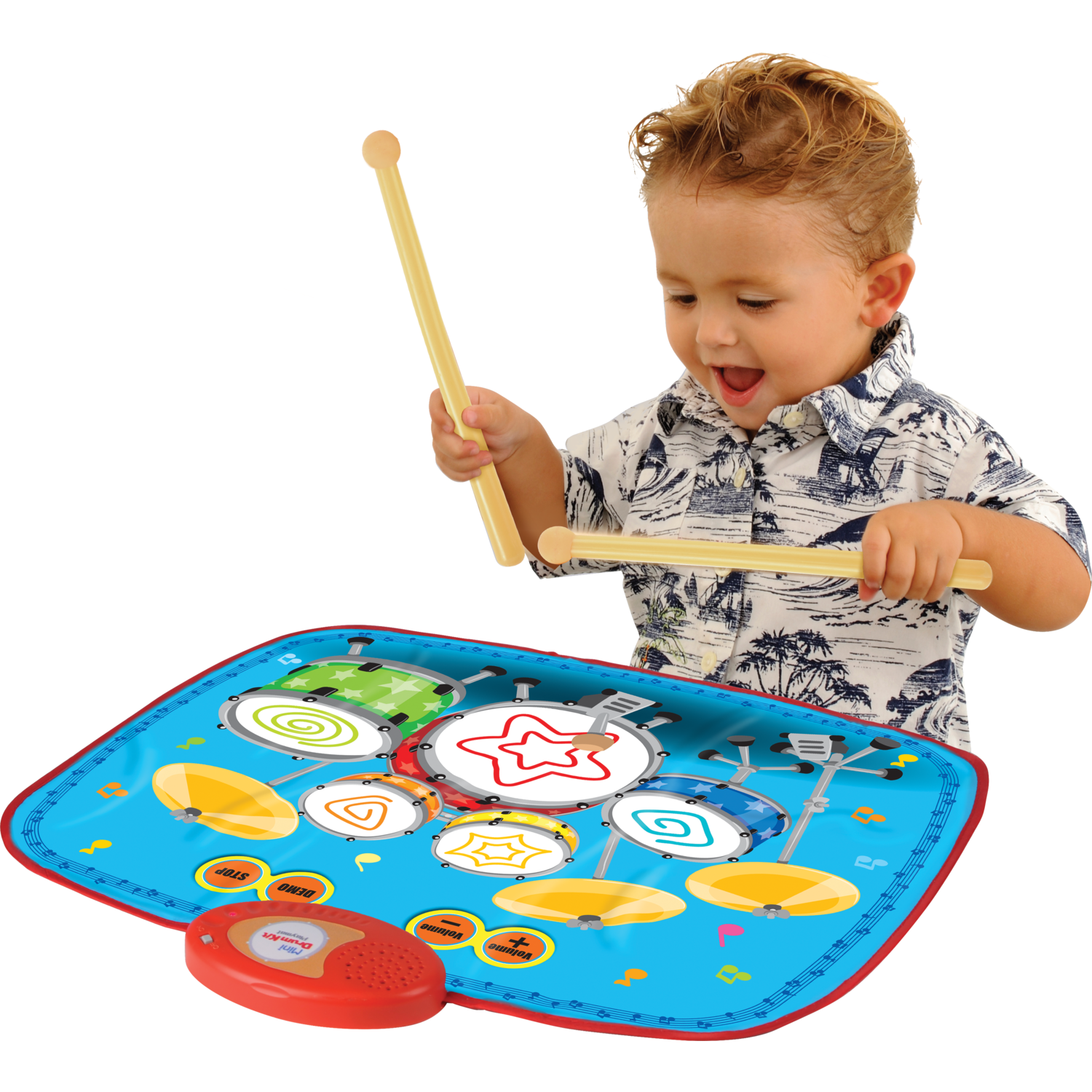 TU GIOCHI - Tappetone Batteria Musicale Interattivo 55x43 cm