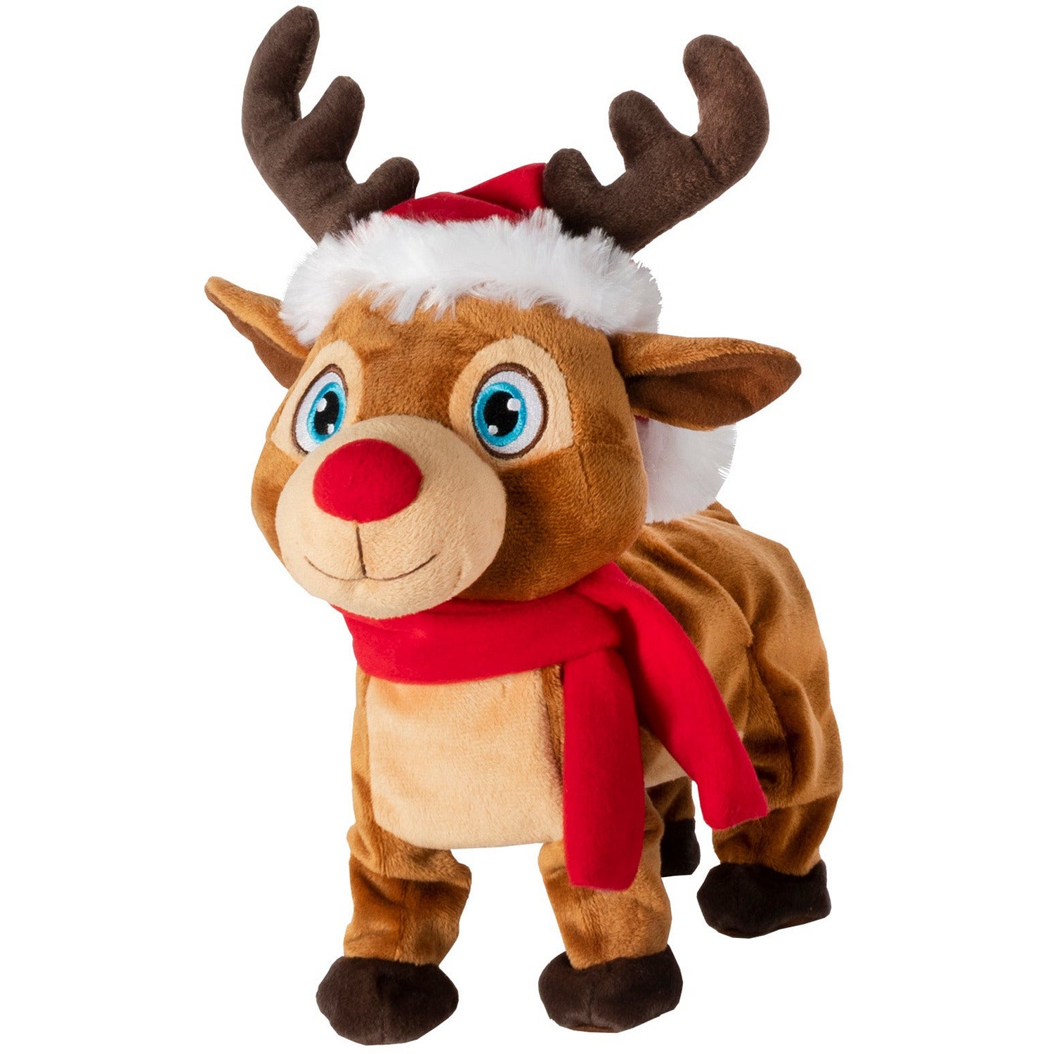 VESTIAMO CASA GRAN NATALE - Renna Natalizia Filoguidata con Musica h30 cm