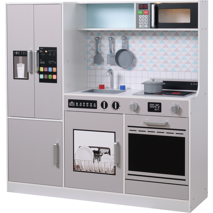 TU GIOCHI - Cucina in legno con luci e suoni reali Wood World - h101x104x29,5 cm