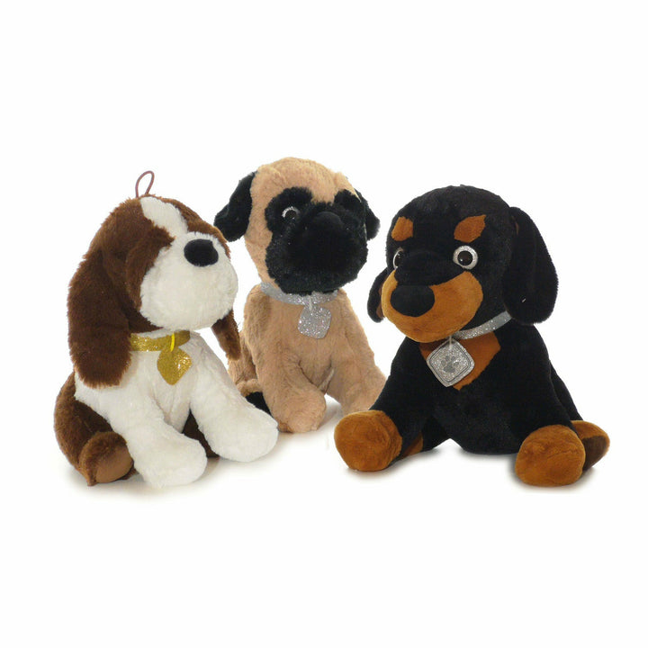 TU GIOCHI - Cagnolino seduto morbidoso peluches - h25 cm