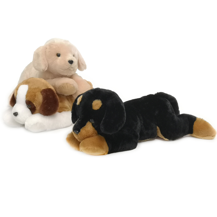 TU GIOCHI - Cagnolino sdraiato morbidoso peluches 55 cm