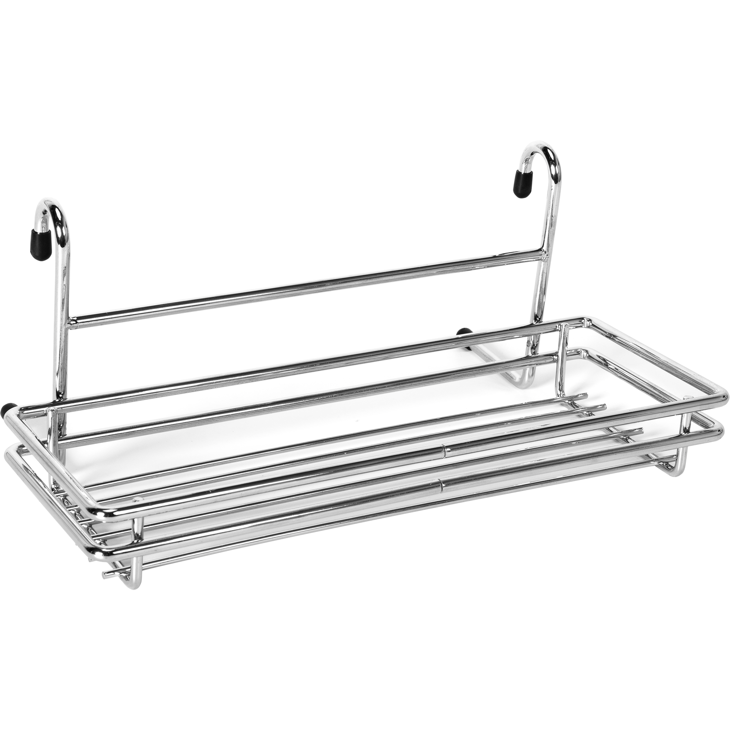 GUSTO CASA - Mensola in Metallo Cromato 1 Ripiano - h16x26x12 cm