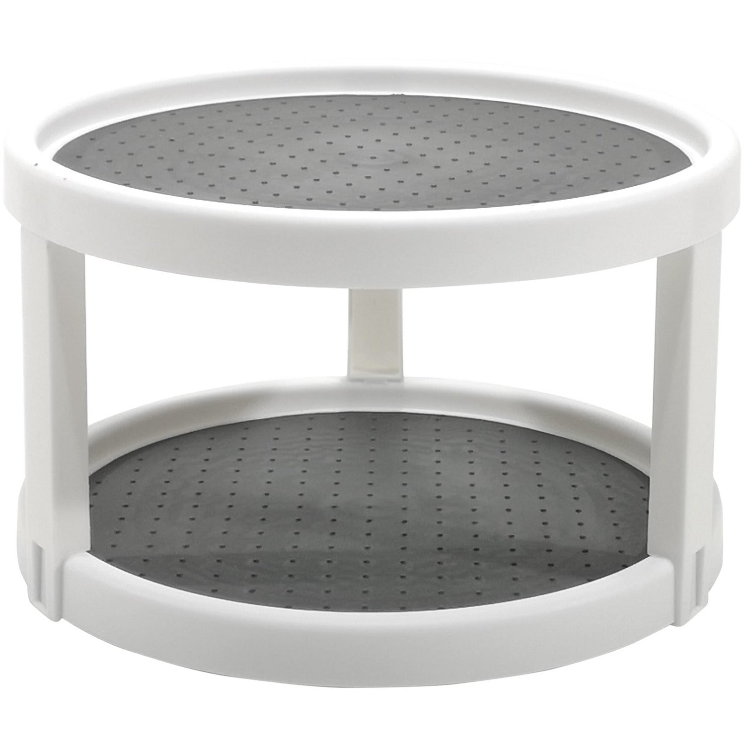 VESTIAMO CASA - Organizer girevole 2 ripiani in polipropilene - h15 cm x diametro 25 cm