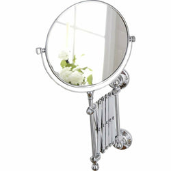 VESTIAMO CASA - Specchio Estensibile in metallo cromato diametro 17 cm